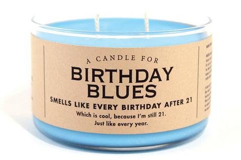 Birthday Blues Candle